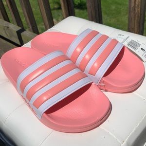 (SOLD) NWT ADIDAS ADILETTE dusty pink slides